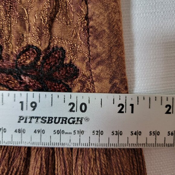 VTG SELECT Womens Maxi Dress 1X Sleeveless Button Up Embroidered Holiday Dress - Picture 8 of 12